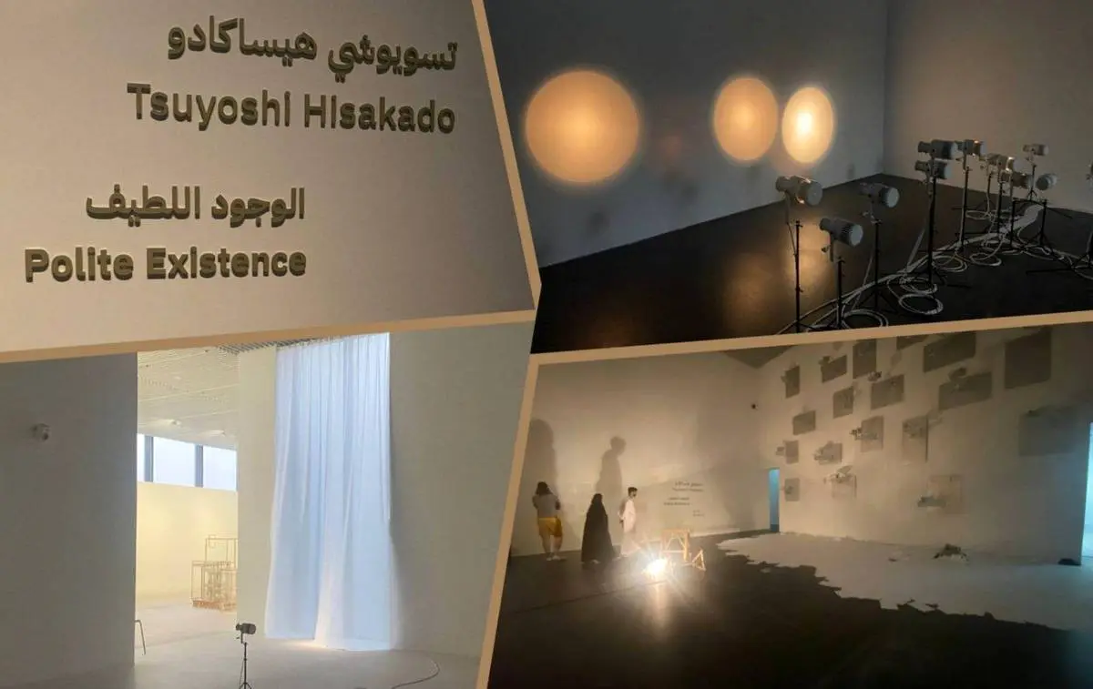 Tsuyoshi Hisakado with sound, light, sculpture, drawing and